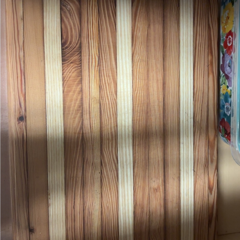 Wooden Striped Cutting Board